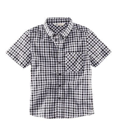 Рубашки с коротким рукавом для мальчиков-подростков H&M рост 134-170