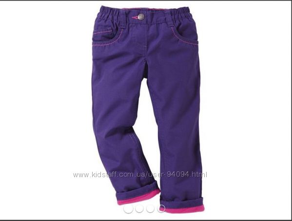 Термо брюки флис для девочек Lupilu Германия р86.110