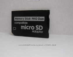 Адаптер-переходник карты памяти Memory Stick Pro Duo под карту microSD