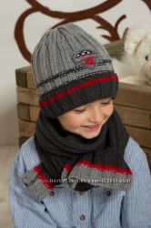 Теплые зимние шапки и комплекты для мальчиков Raster