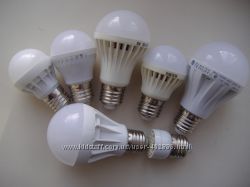 LED лампа 3W-9W E27  30-90Вт экономия до 80 процентов