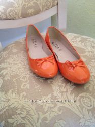 Лакированная кожа балетки, Италия 