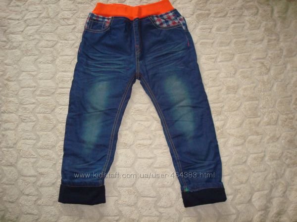 Фирменные демисезонные джинсы HANBEI на флисе для девочек, от 5 до 13 лет