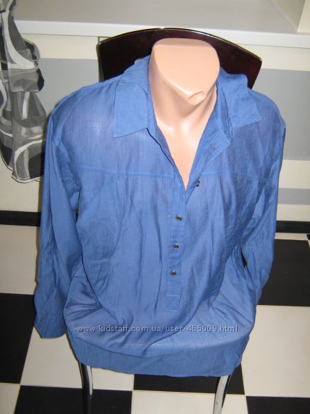 Женская рубашка SAVAGE синяя, р. 50
