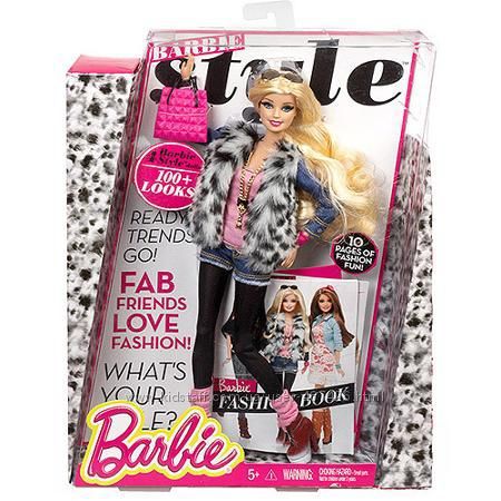 Кукла Барби Стайл леопардовый жакет Barbie Style Doll - Faux Fur Fun