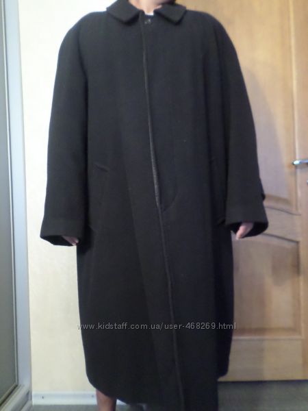 Пальто мужское черное шерсть  кашемир Р. 54-56