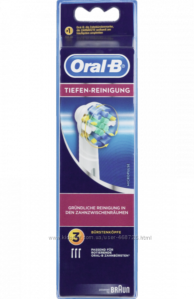 Oral-b tiefen-reinigung 3шт, Оригинал, Только Высокое качество