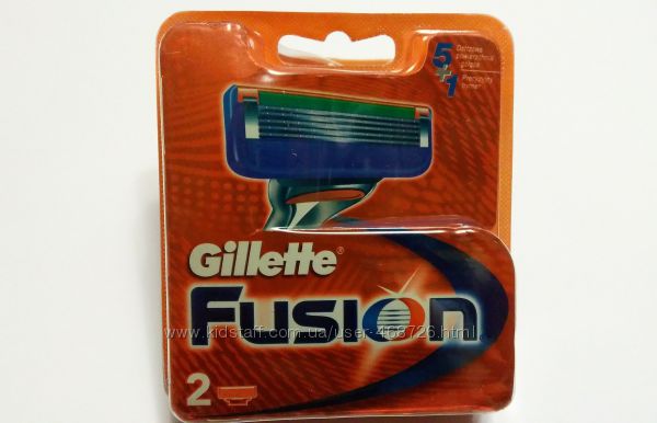 Лезвия Gillette Fusion 2 шт. Только Высокое качество , Колумбия