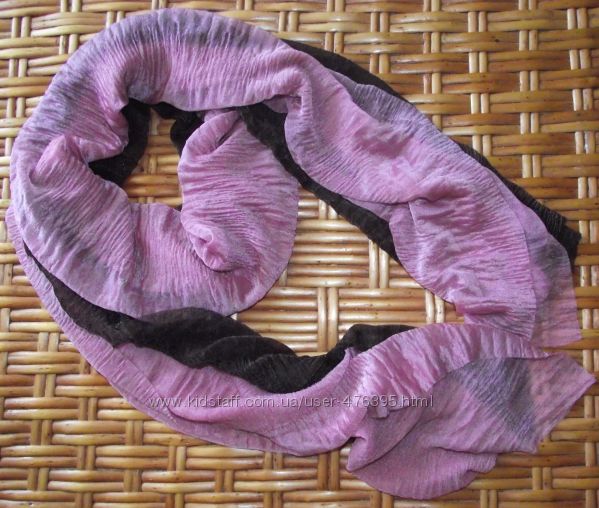 Элегантный легкий прозрачный шарфик легко превращается в стильную маску.