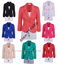 Стильный  пиджак -блейзер  8 цветов