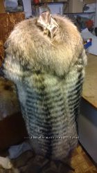 Жилет с воротником из натурального меха енота под заказ любой размер 