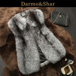 Жилет из меха чернобурки под заказ 