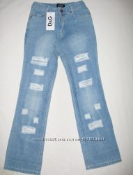 скидка Модные джинсы на девочку Рост  154см арт 2021