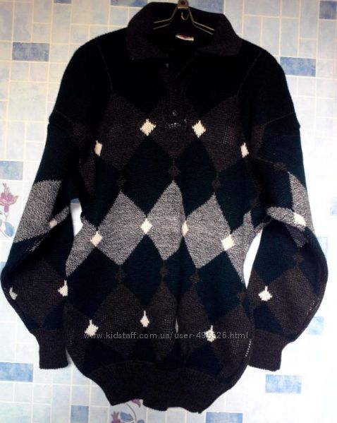 теплый мужской свитер, размер 48-50