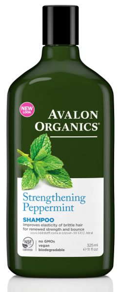 Шампунь и кондиционер укрепляющие Мята Avalon Organics США 