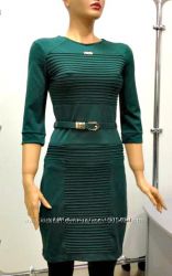 платье зеленое с длинным рукавом, Турция  S, М