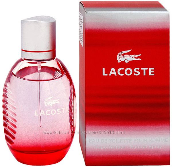 Lacoste Style in Play Red Rouge Homme Лакосте и другие Парфюмерия оригинал