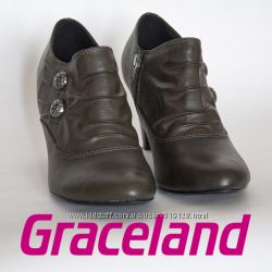 Ботинки женские демисезонные на столбике 41р Graceland Германия