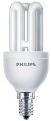 Лампа люминесцентная Philips Genie 8W на цоколь E14 маленький
