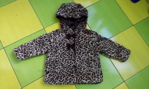 Бомбезное леопардовое пальтишко шубка куртка с ушками пальто Indigo