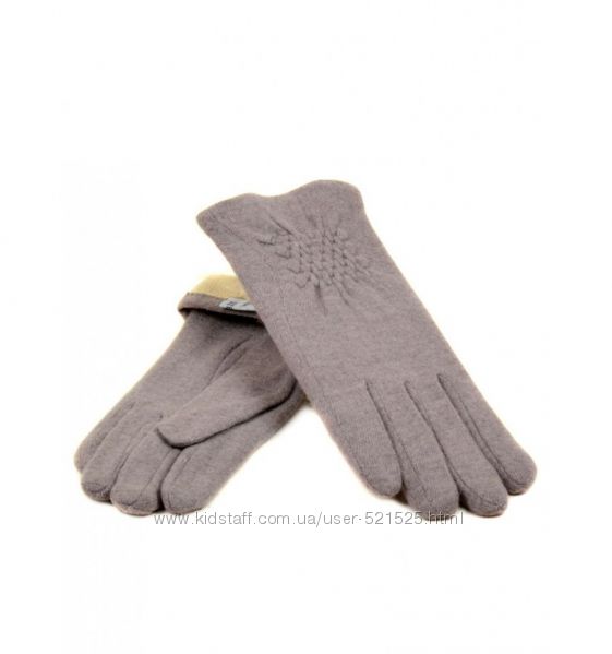 Женские перчатки кашемир, серые
