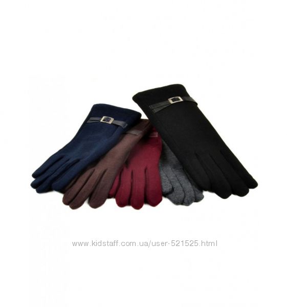 Женские перчатки стрейч, подкладка плюш, 8 моделей