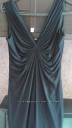 Шикарное трикотажное черное коктельное платье фирмы TED BAKER 46-48 р