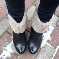 Сапоги Clarks, женские кожаные ботинки, утеплённые сапоги