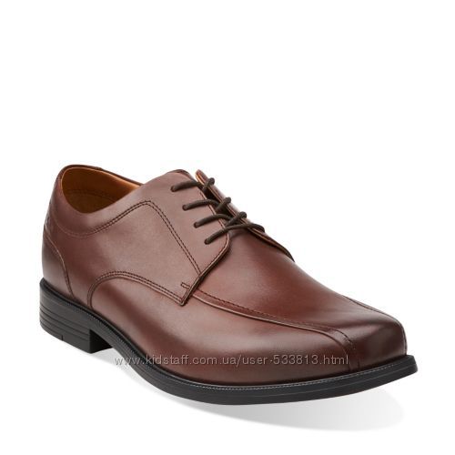 Отличные классические кожаные мужские туфли CLARKS  р. 46-46. 5