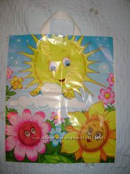 Детские красочные пакеты Солнышко 37х43 см 