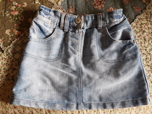Юбка  джинсовая  , NEXT ,  4-5 лет,  110см ,  в отличном состоянии