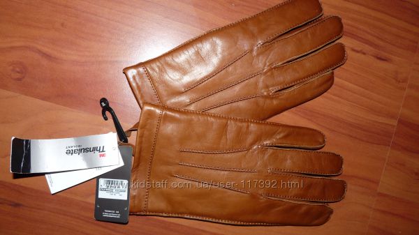 Перчатки мужские кожаные M&S подкладка Thinsulate размер XL