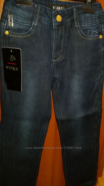 джинсы на флисе размер от 110 до 134, YUKE