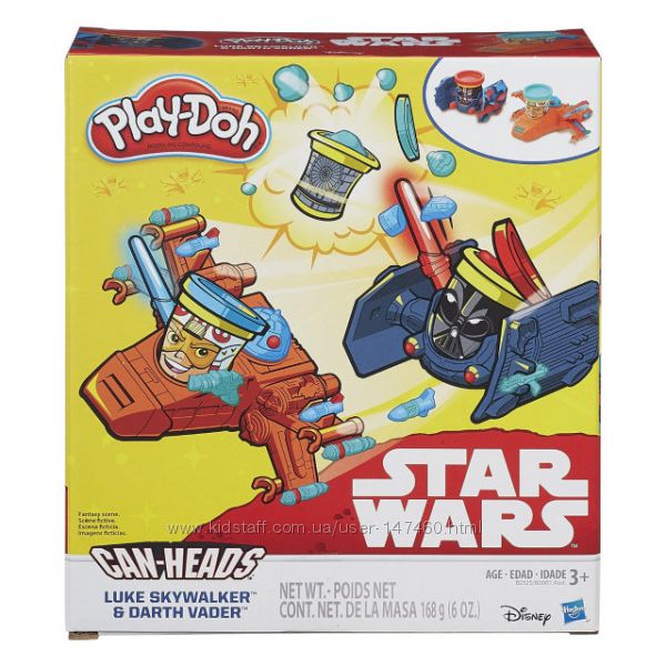 Play Doh Игровой наборЗвездные Войны Люк Скайуокер и Дарт Вейдер. В наличии