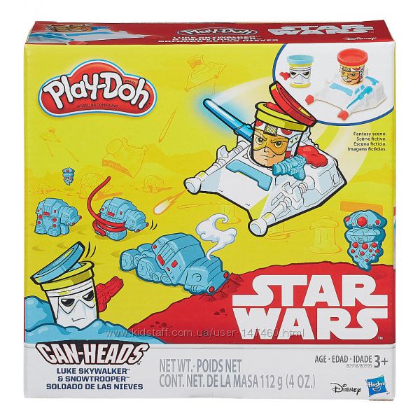 Play Doh Star Wars Luke Skywalker and Snowtrooper. В наличии