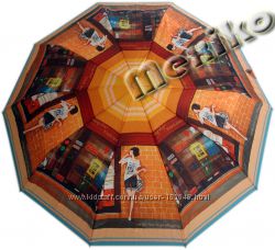 Модный зонт ZEST, полуавтомат, серия 10 спиц, Шоппинг