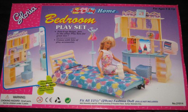 Кукольная мебель Глория Gloria 21014 Спальня Барби