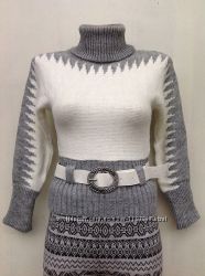 Вязаный ангоровый свитер на девочек 116-152 роста турецкий качественный