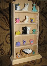 Кукольная мебель для Барби - стеллаж для книг или посуды.