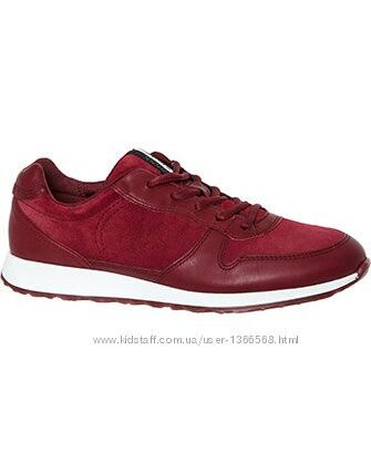 Шкіряні кросівки Ecco Burgundy Leather Sneak Trainers