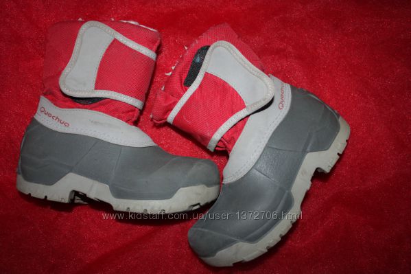 Зимние сапожки ф. Quechua Сноубутсы р-28-29 в отличном состоянии