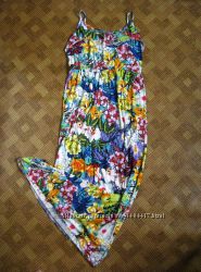яркий цветочный сарафан, платье Peacocks - размер M, L - 10Uk
